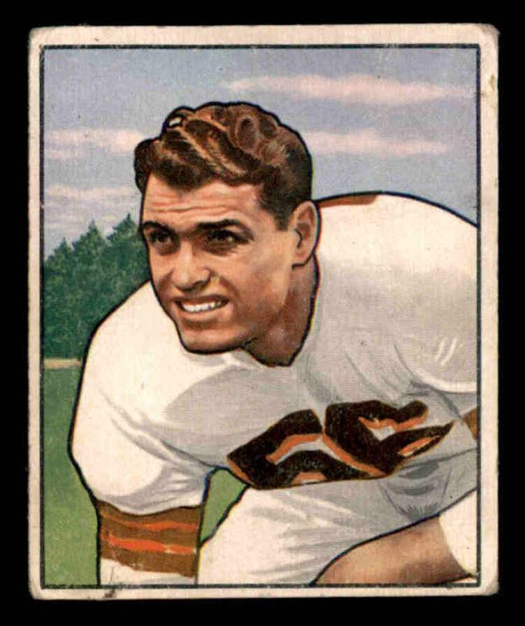 1950 Bowman Football Dante Lavelli #78 PSA 8