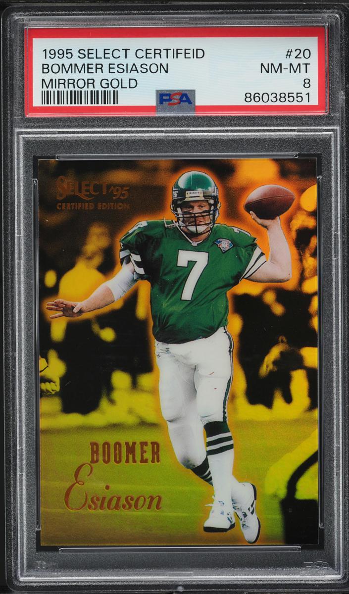 1995 Select Certified Football Mirror Gold Boomer Esiason #20 PSA 7.5