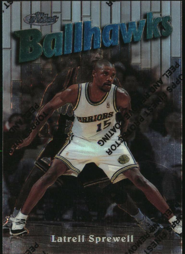 1997 Topps Finest Basketball Latrell Sprewell #140 PSA 5.5