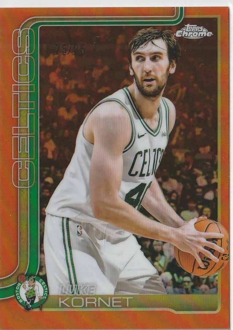 2025 Topps Chrome Basketball Orange Refractor Luke Kornet #37