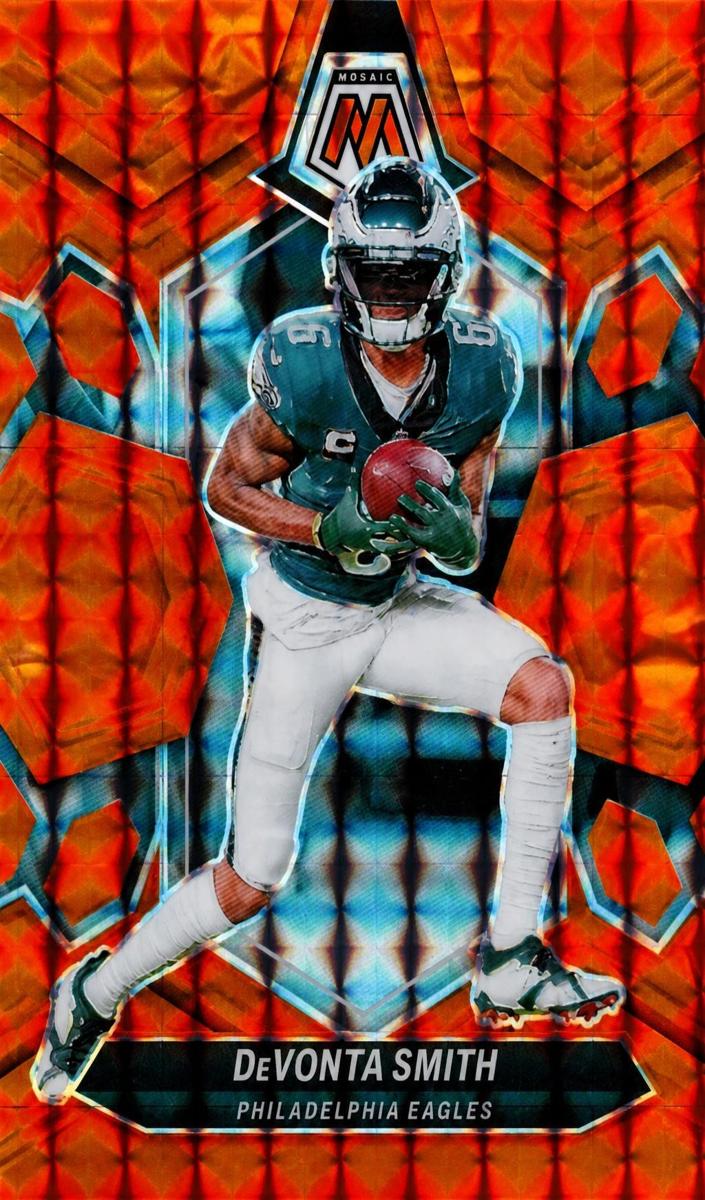 2024 Panini Mosaic Football Orange DeVonta Smith #179