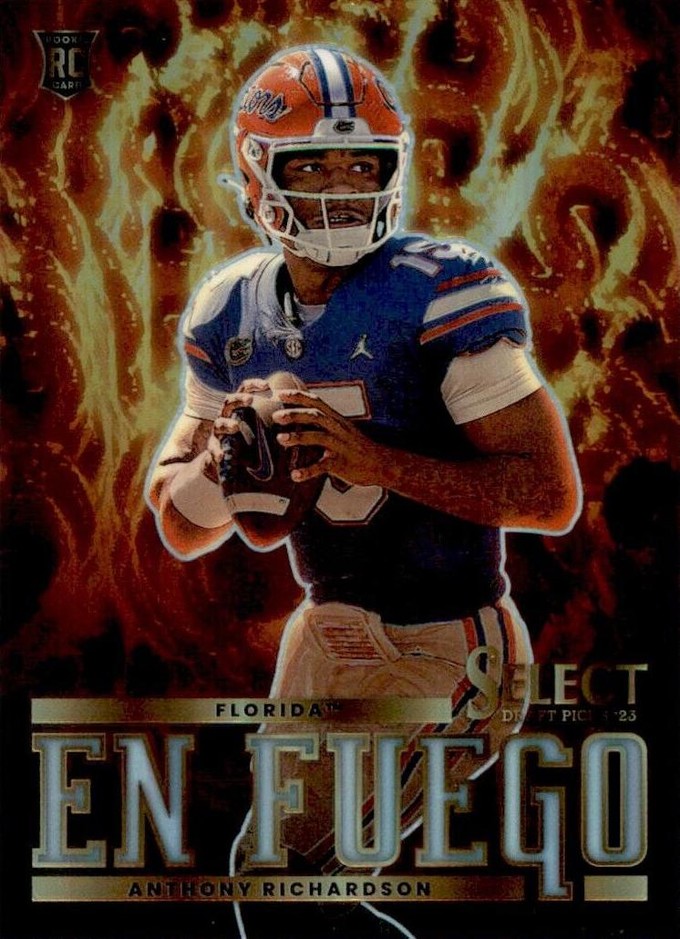 2023 Panini Select Draft Picks Football En Fuego Anthony Richardson #EF-AR