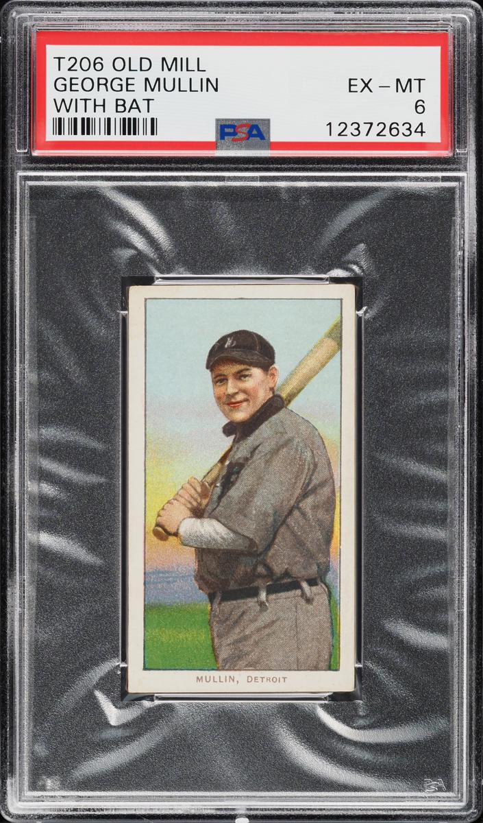 1909-11 T206 Baseball With Bat George Mullin #NNO SGC 1.5