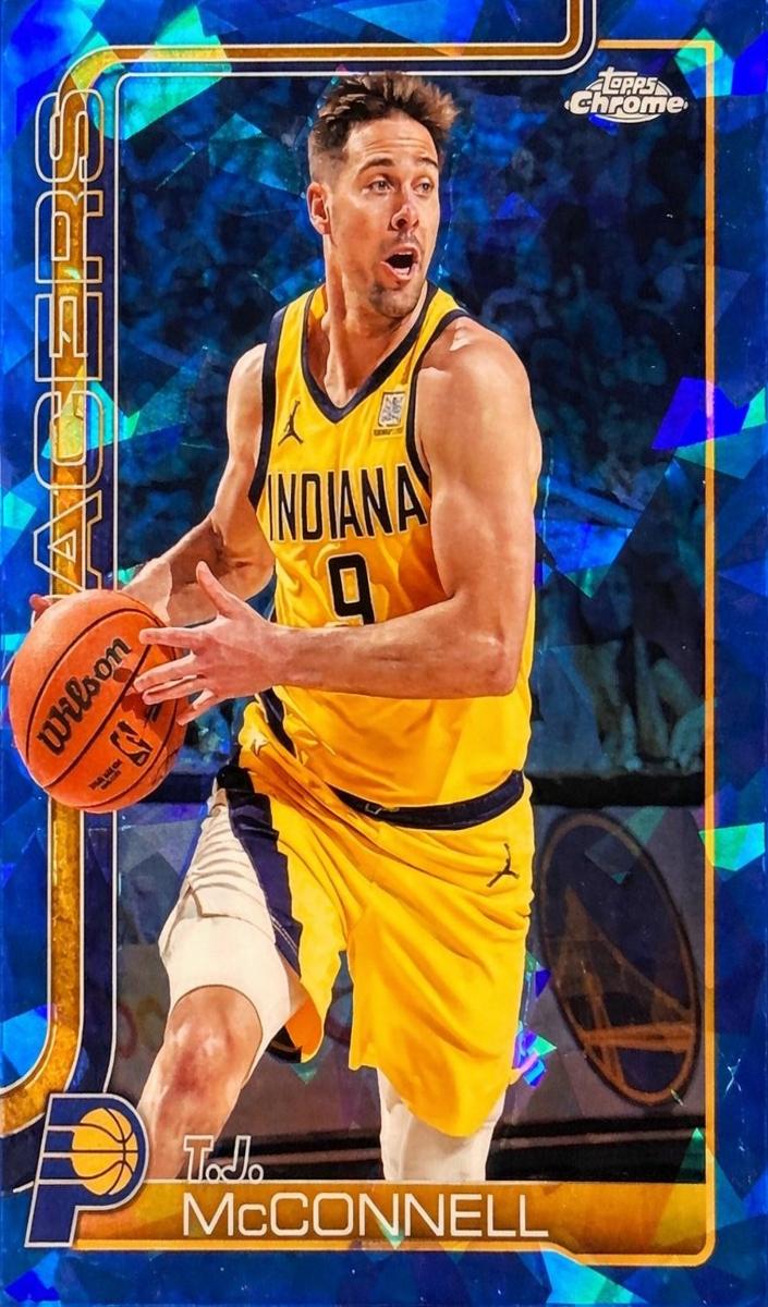 2025 Topps Chrome Sapphire Basketball T.J. McConnell #11