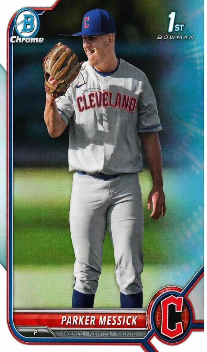 2022 Bowman Draft Baseball Sky Blue Parker Messick #BDC-71
