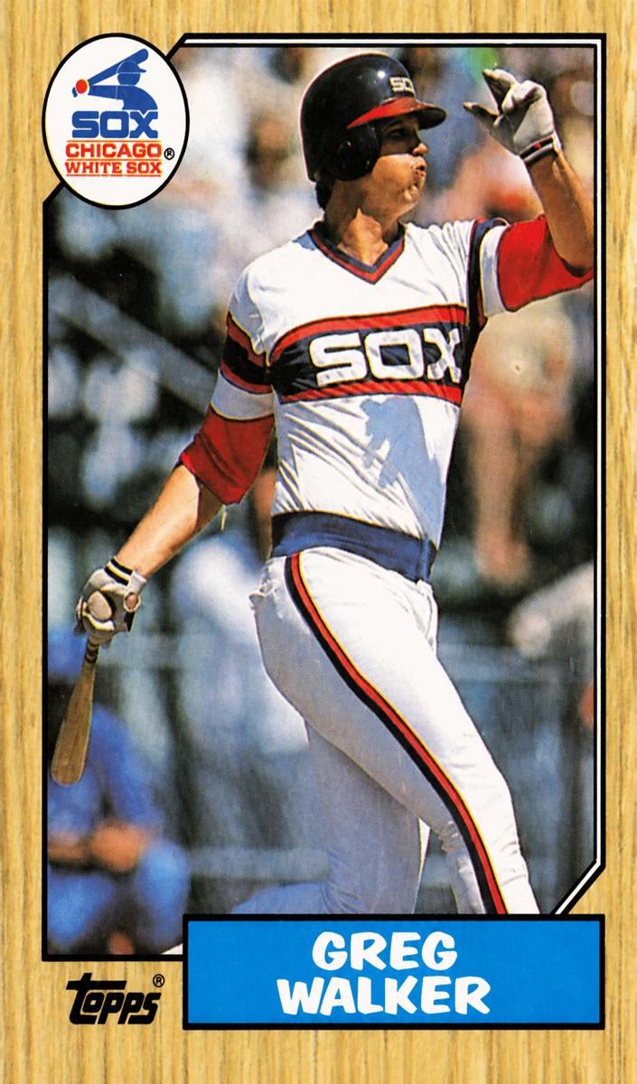 1987 Topps Baseball Greg Walker #397