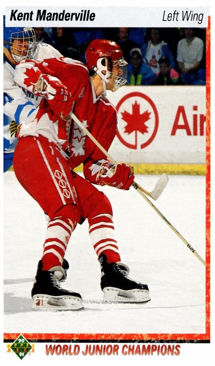 1990 Upper Deck Hockey Kent Manderville #465