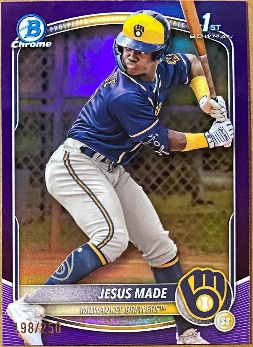2025 Bowman Chrome Prospects Baseball Purple Jesus Made #BCP-50 PSA 10