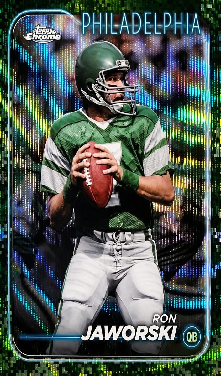2024 Topps Chrome Football Camo Wave Refractor Ron Jaworski #158