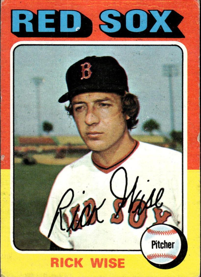 1975 Topps Mini Baseball Rick Wise #56 PSA 8