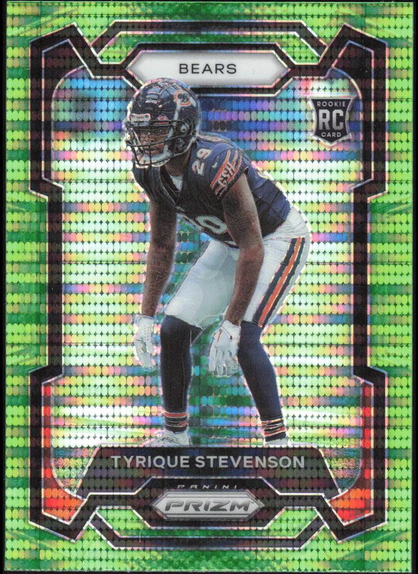 2023 Panini Prizm Football Neon Green Pulsar Tyrique Stevenson #316