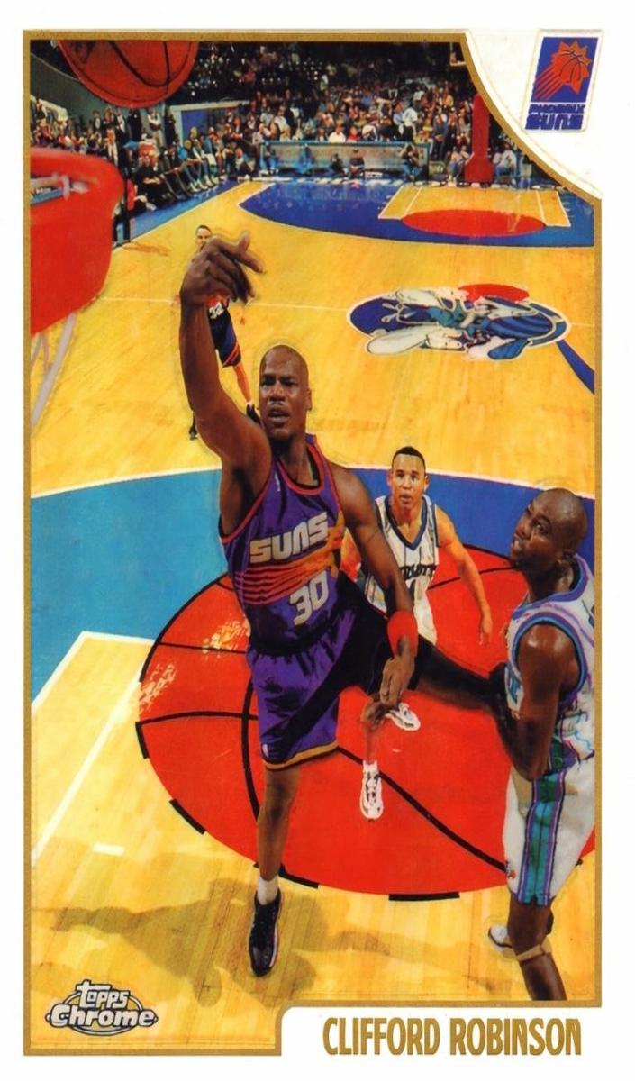 1998 Topps Chrome Basketball Refractor Clifford Robinson #83