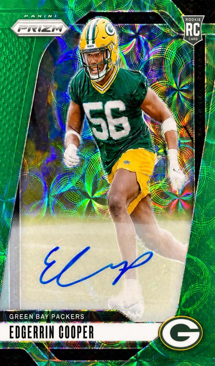 2024 Panini Prizm Football Green Scope Edgerrin Cooper #331 PSA 9