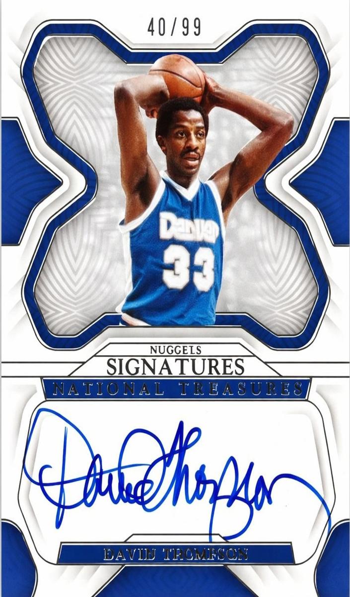 2022 Panini National Treasures Basketball David Thompson #S-DVT