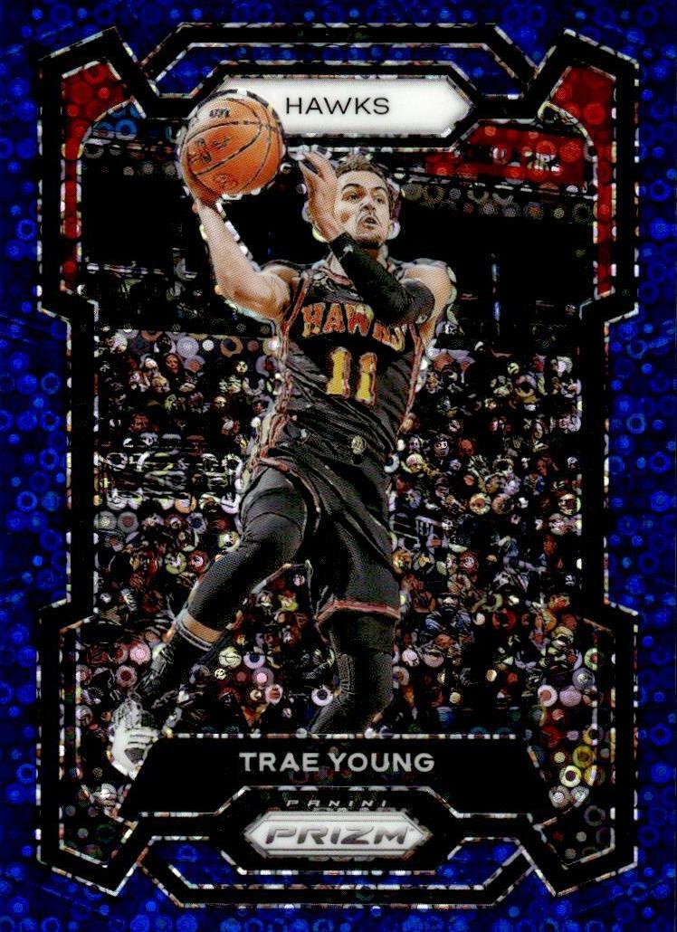 2023 Panini Prizm Basketball Fast Break Blue Trae Young #3 PSA 10