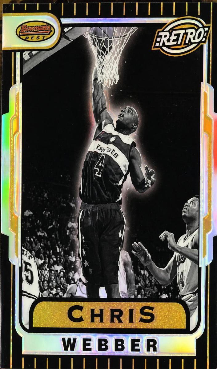 1996 Bowman's Best Basketball Refractor Chris Webber #TB2