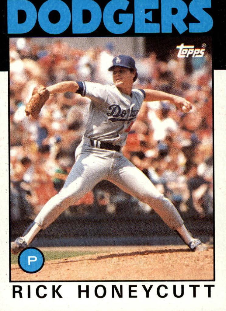 1986 Topps Baseball Rick Honeycutt #439