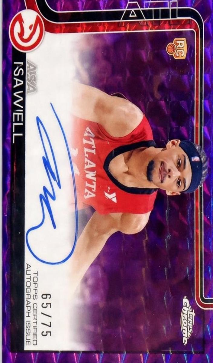2025 Topps Chrome Basketball Purple Refractor Asa Newell #TCAR-AN