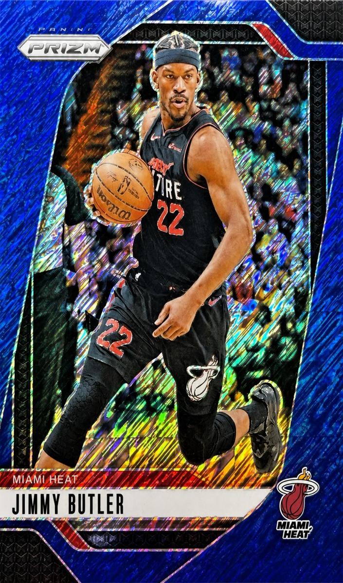 2024 Panini Prizm Basketball Blue Shimmer FOTL Jimmy Butler #164 SGC 9
