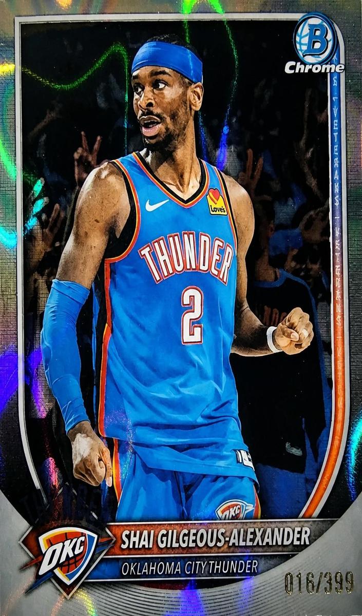 2025 Bowman Basketball Lava Refractor Shai Gilgeous-Alexander #BCV-106