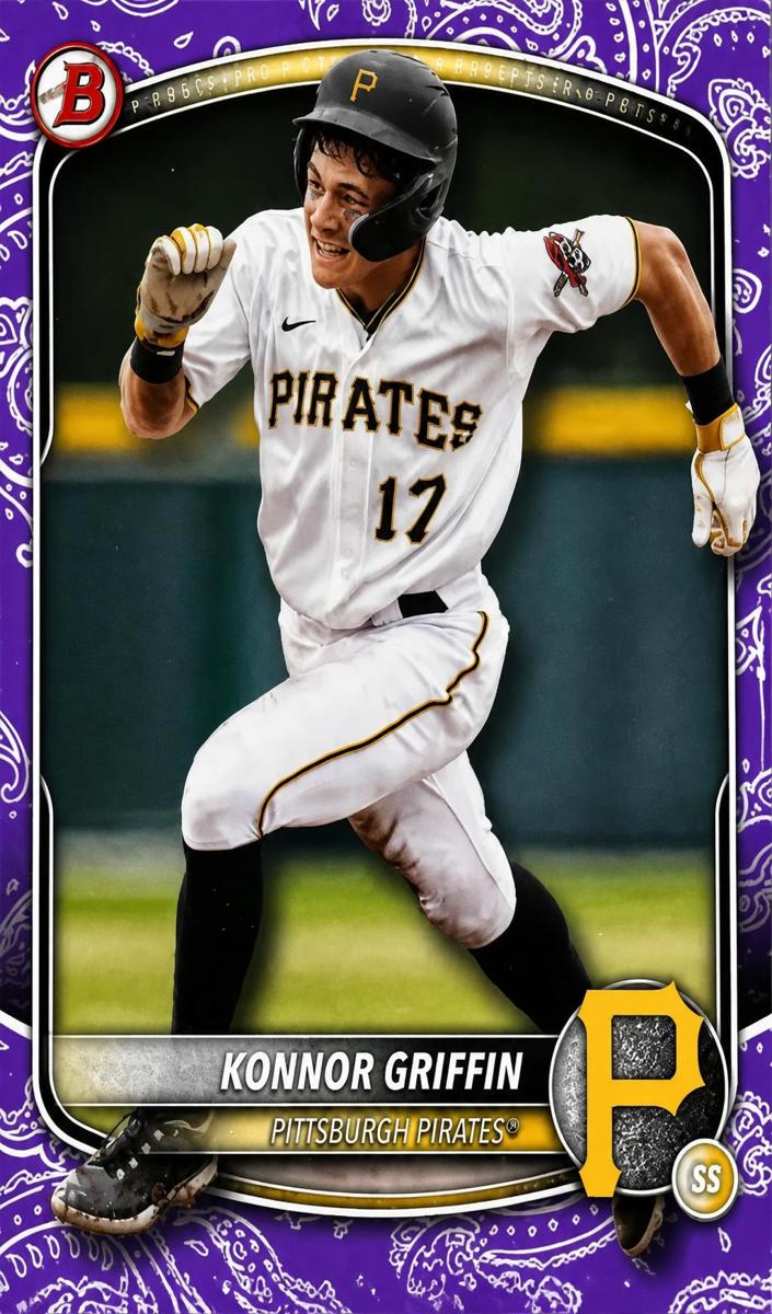 2025 Bowman Baseball Purple Pattern Konnor Griffin #BP-86