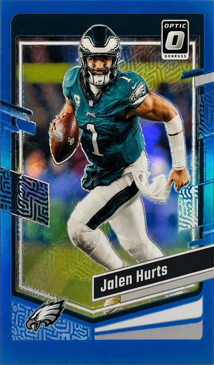 2023 Donruss Optic Football Aqua Jalen Hurts #158