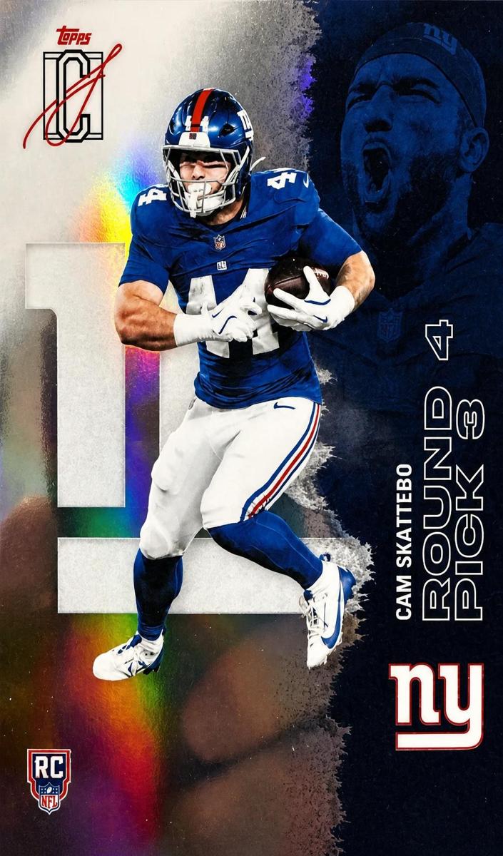 2025 Topps Signature Class Football Silver Refractor Cam Skattebo #119