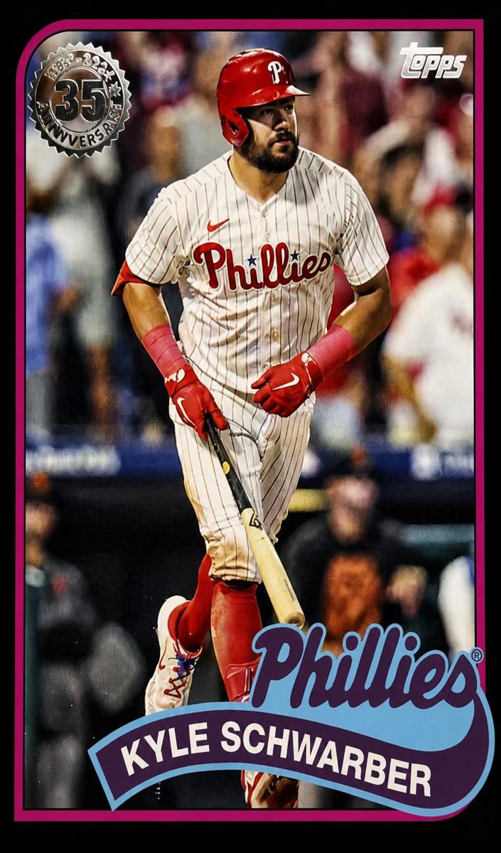 2024 Topps Baseball Black Kyle Schwarber #89B2-42