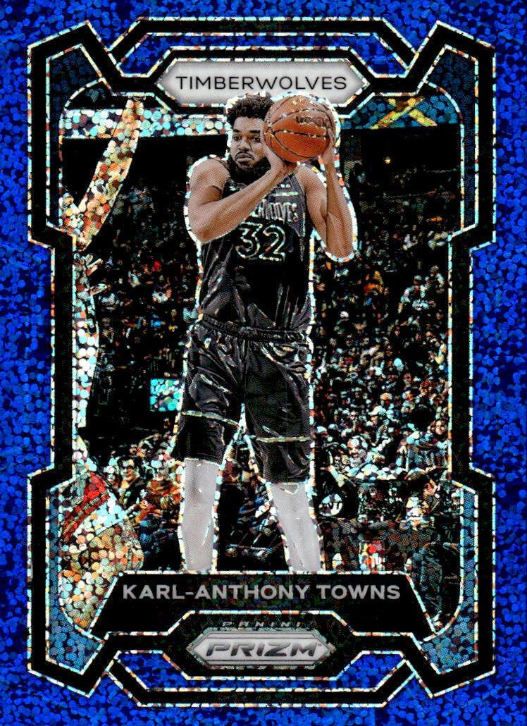 2023 Panini Prizm Basketball Blue Sparkle Karl-Anthony Towns #78