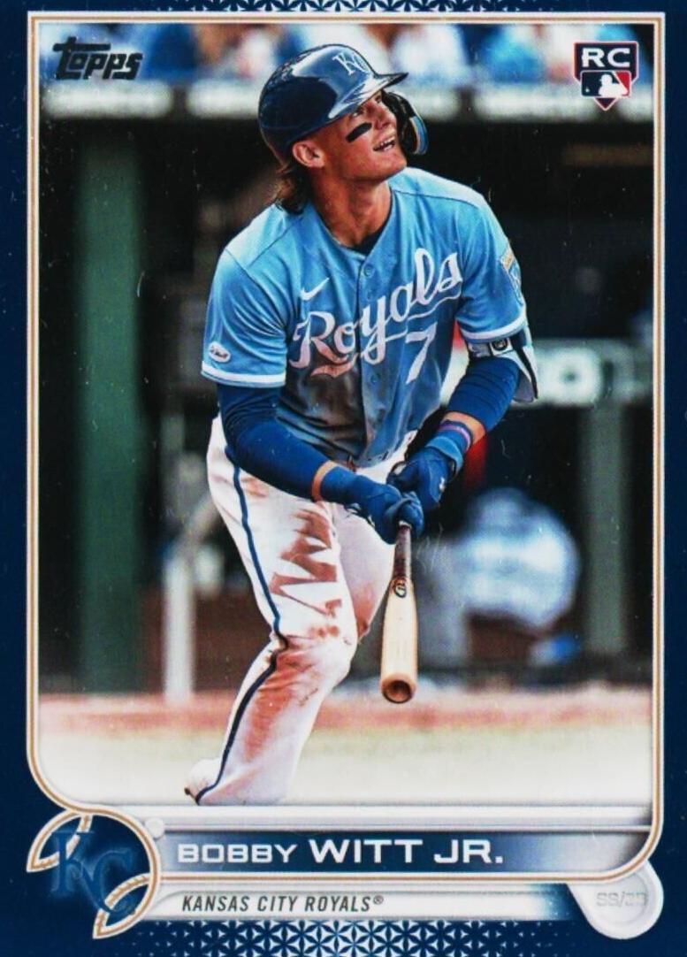 2022 Topps Update Baseball Royal Blue Bobby Witt Jr. #US100