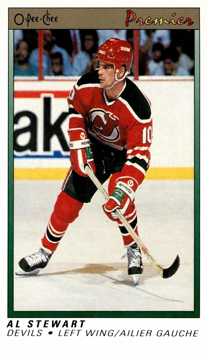 1990 O-Pee-Chee Premier Hockey Alan Stewart #113