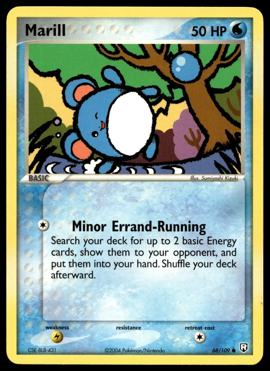 2004 Pokemon EX Team Rocket Returns Marill #68