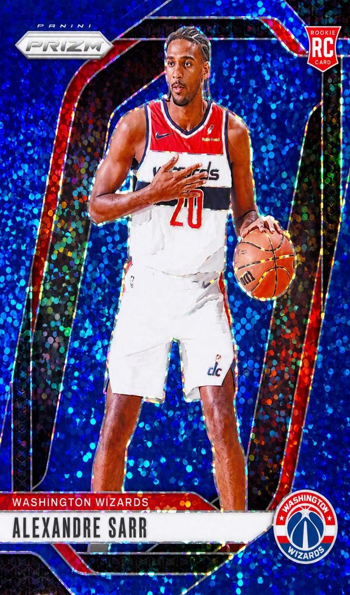 2024 Panini Prizm Basketball Blue Sparkle Alexandre Sarr #264