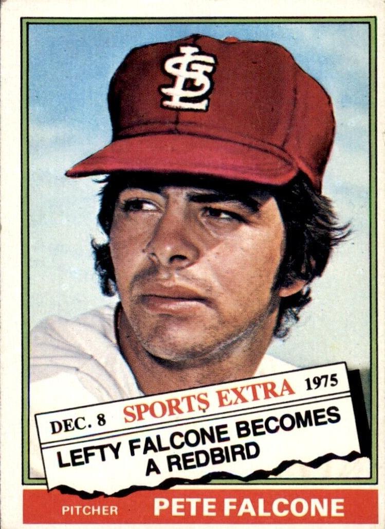 1976 Topps Traded Baseball Pete Falcone #524T PSA 8