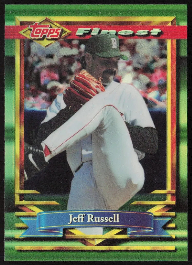 1994 Topps Finest Baseball Refractor Jeff Russell #90