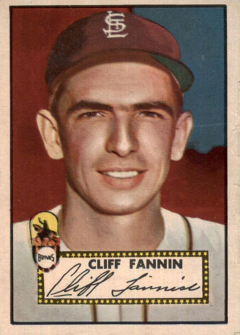1952 Topps Baseball Cliff Fannin #285 PSA 6