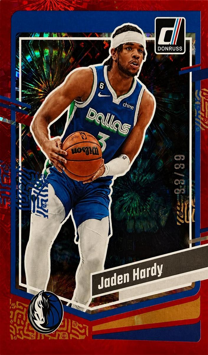 2023 Panini Donruss Basketball Red Fireworks Jaden Hardy #196