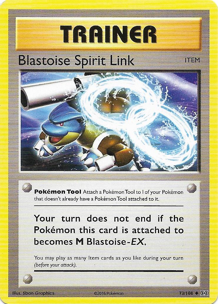 2016 Pokemon XY Evolutions Blastoise Spirit Link #73 PSA 9