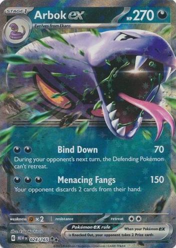 2023 Pokemon Scarlet & Violet 151 Arbok EX #24 CGC 10