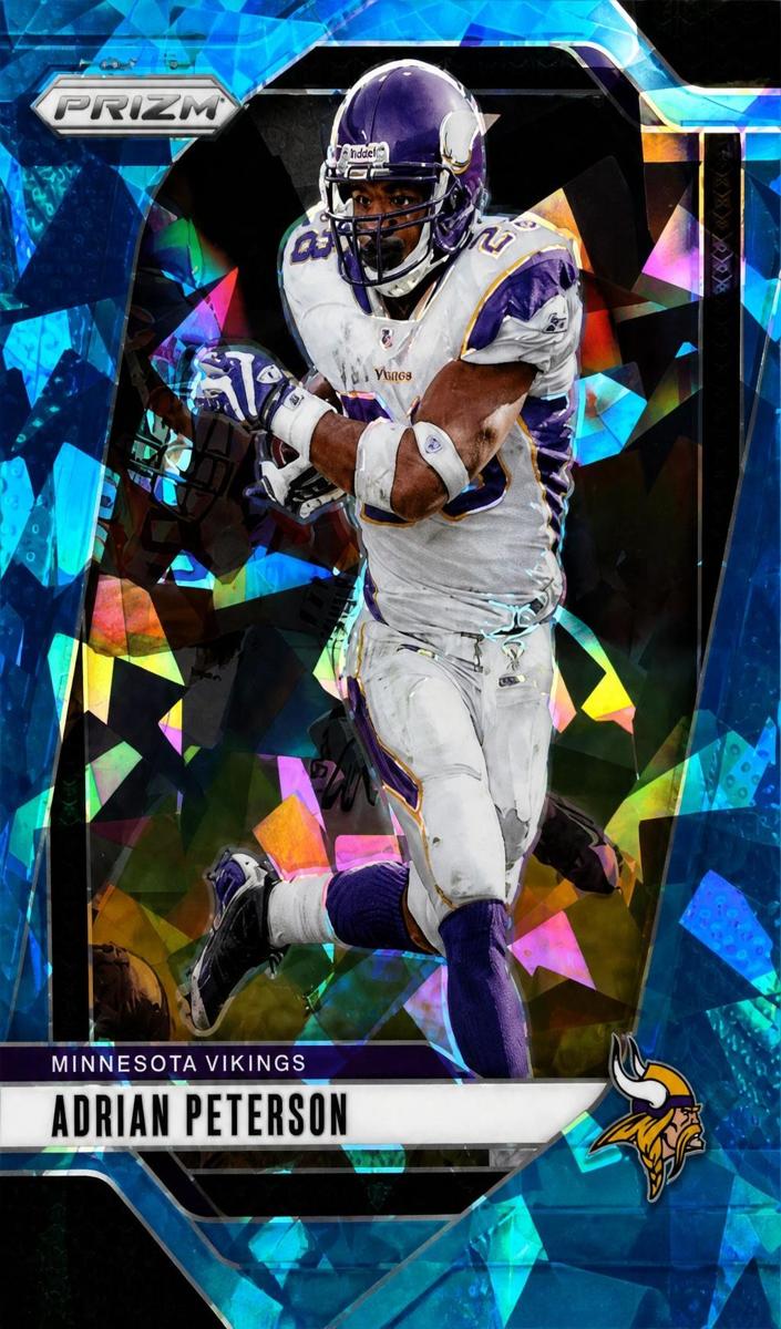 2024 Panini Prizm Football Blue Ice Adrian Peterson #191