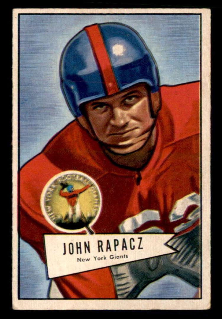 1952 Bowman Small Football John Rapacz #131 PSA 8