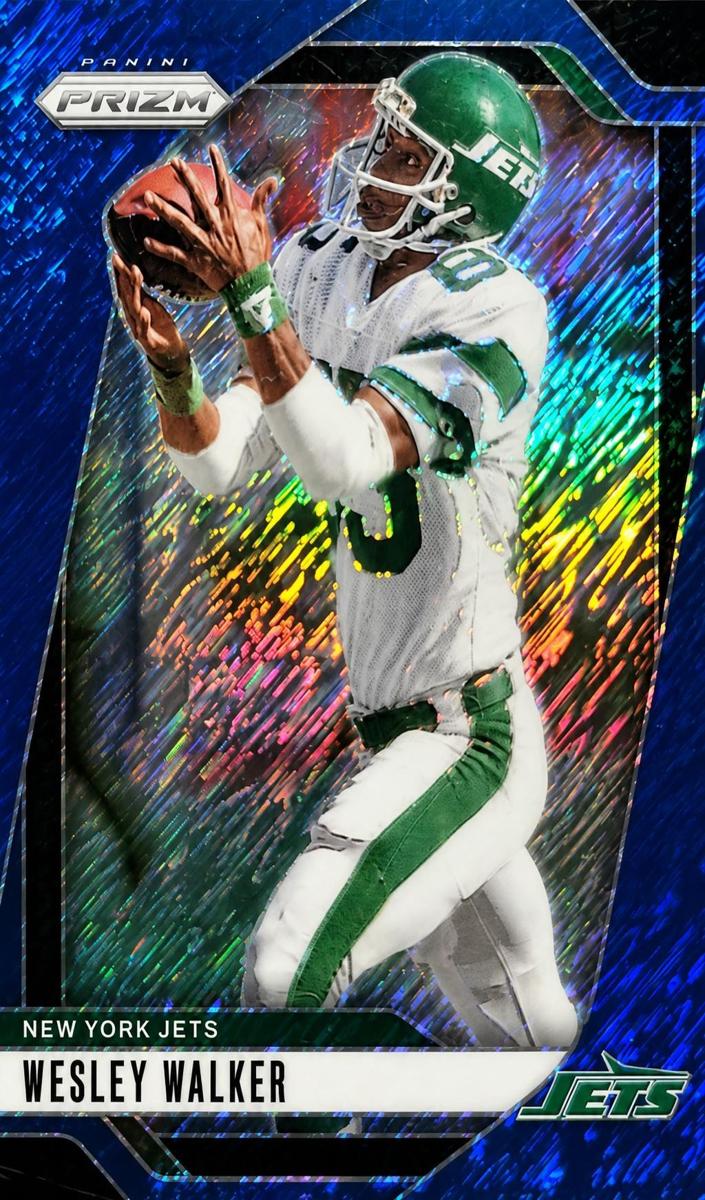 2024 Panini Prizm Football Blue Shimmer Wesley Walker #230