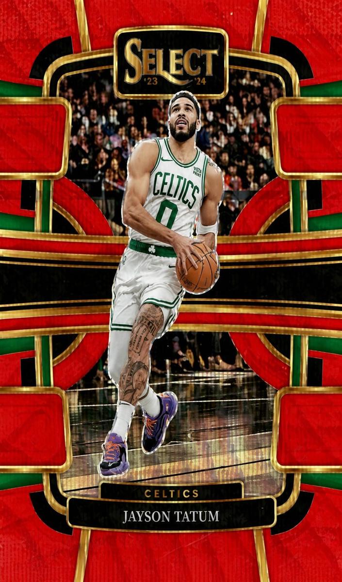 2023 Panini Select Basketball Red Wave Jayson Tatum #45 PSA 10