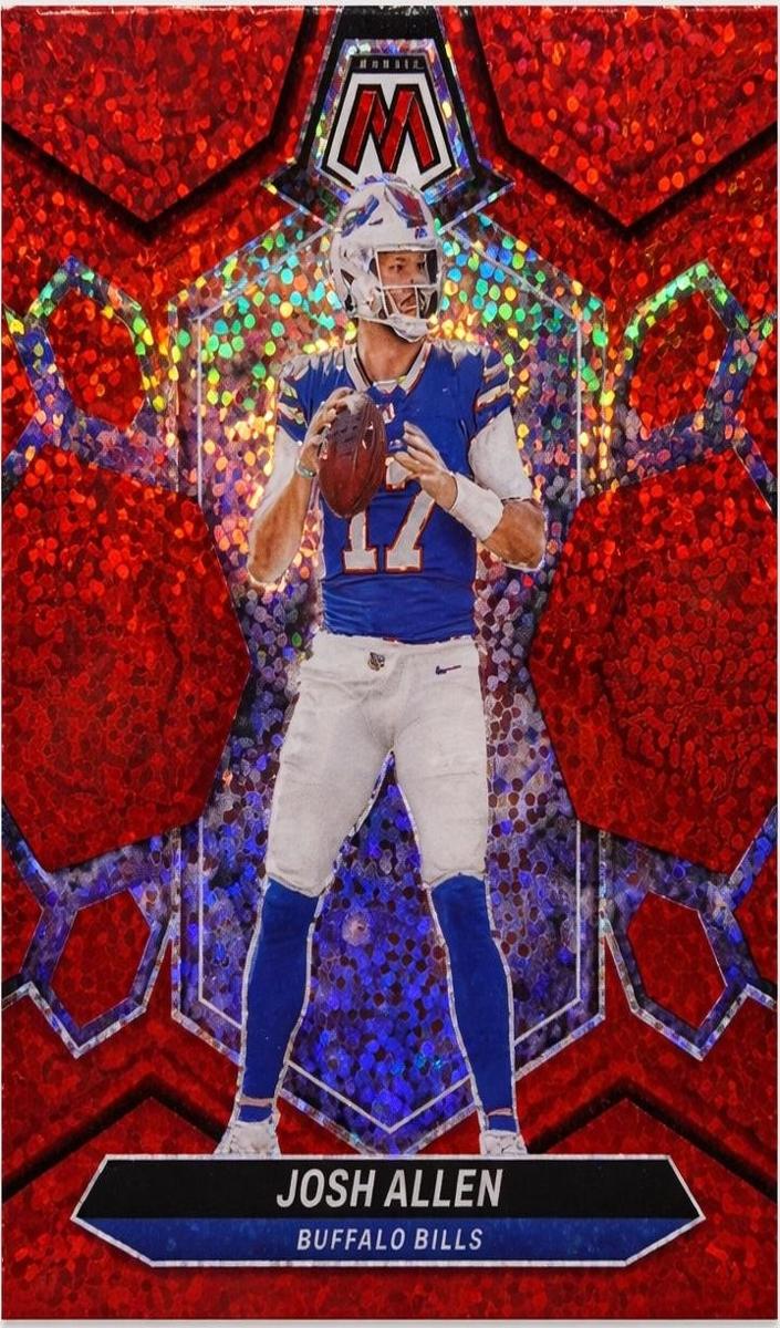 2024 Panini Mosaic Football Red Sparkle Josh Allen #22