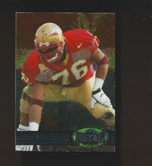 1997 Metal Universe Football Walter Jones #185