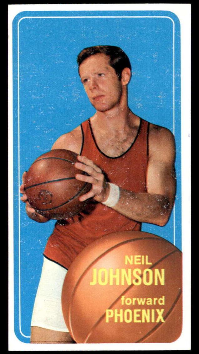 1970 Topps Basketball Neil Johnson #17 PSA 8