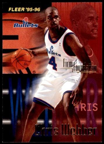 1995 Fleer Basketball Chris Webber #348 PSA 9