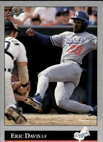 1992 Leaf Baseball Eric Davis #430
