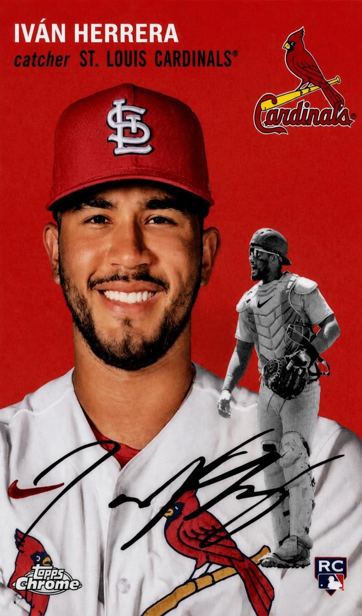 2023 Topps Chrome Platinum Baseball Refractor Ivan Herrera #28 PSA 9