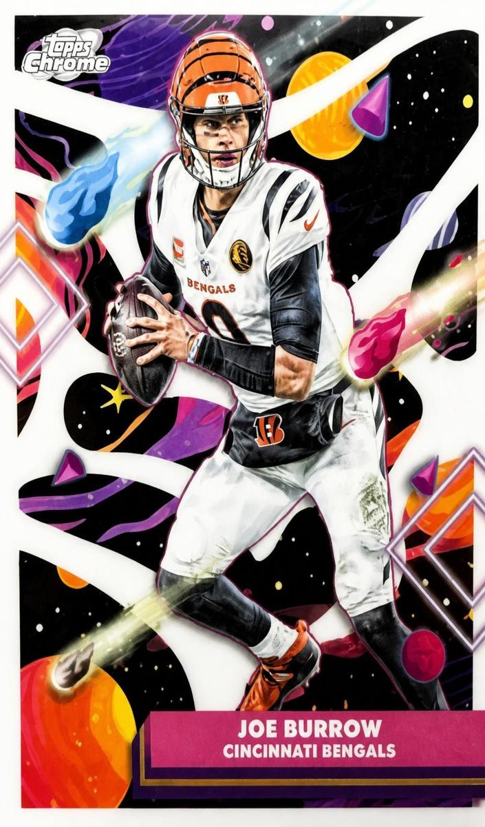 2025 Topps Cosmic Chrome Football White Hole Refractor Joe Burrow #19
